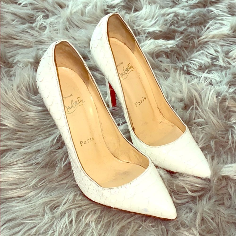 Christian Louboutin Crystal Python So Kate’s